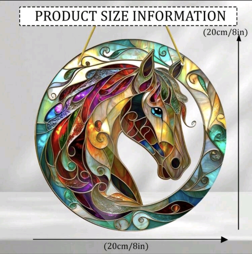 Acrylic Horse Suncatcher 2D - Picture 2 of 3